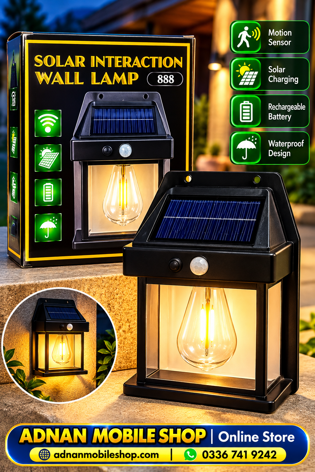 Auto On Off Solor Lamp