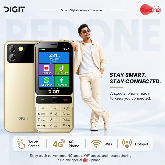 Digit 4G Red One Mobile