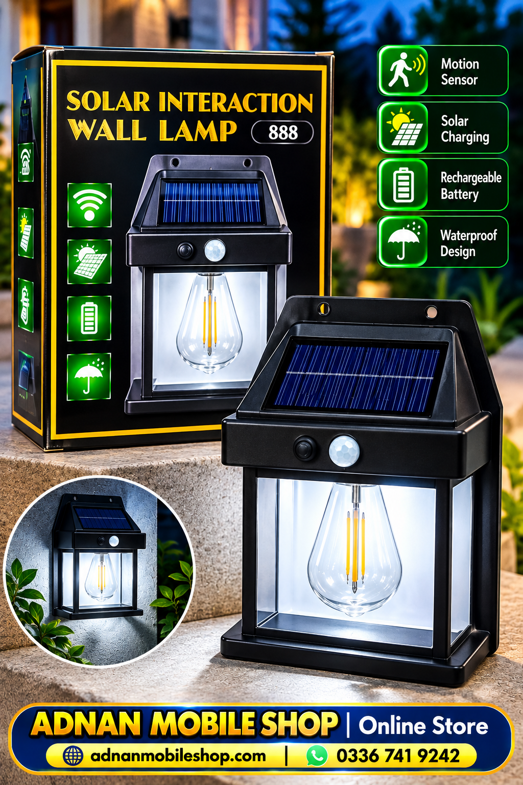 Auto On Off Solor Lamp