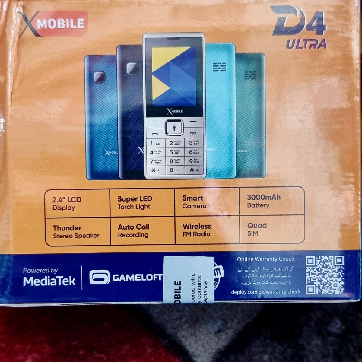 X MOBILE D4 Ultra 4 Sim